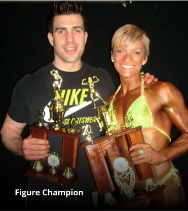 Mark Ottobre with a figure champion client