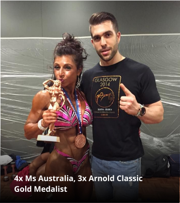 Mark Ottobre with a champion client holding her trophy